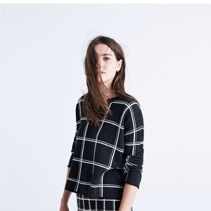 Madewell Double Windowpane
Pullover Sweater